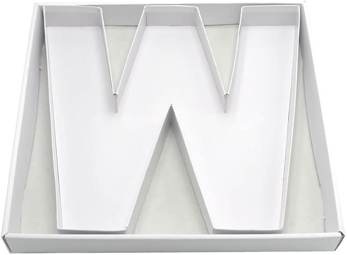 12" Fillable Cardboard Letter Charcuterie Gift Cupcake Box With Cover Sweets Packaging (W)