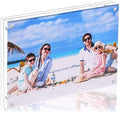 1Pack Acrylic Picture Frame,5x7 Clear Double Sided Photo Frame,Magnetic Photo Frames Desktop Display Family Baby Friends or Pet Dog Picture with Support Stand and Gift Boxes