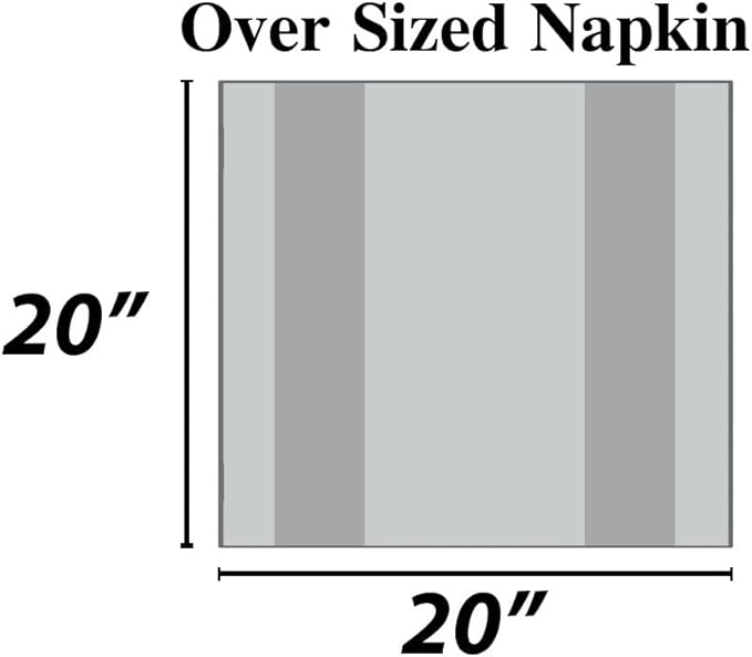 Urban Villa Cloth Napkins 100% Cotton Slub Absorbent Dinner Napkins (Set of 12) Oversized 20x20 Inches Solid Royal Blue Color Soft Durable Reusable Washable Ideal for Everyday Use Wedding Parties