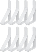 uxcell 8 Pack Tablecloth Clips, Stainless Steel Table Cloth Cover Clamps, 2.95" x 1.77" Windproof Holder Clips for Home Party Picnic Wedding Camping Dining Tables, White