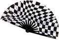 Kandies World Custom Festival Folding Hand Fan - Unique Designs, Made of Bamboo, Clacking Sound, Lightweight - Perfect Rave and Festival Accessory!