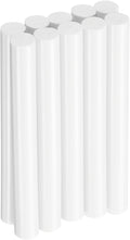 HARFINGTON 10pcs Hot Glue Sticks 0.43" Dia x 3.94" Long EVA Mini Hot Melt Adhesive Glue Stick for Hot Melt Gun Wood Plastic Glass Flowers Fabrics Foam, White