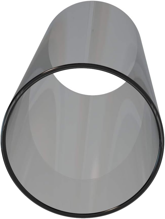 Electroplated Glass Hurricane Mirror Effect Cylinder Candle Holder Bottomless Glass Sleeve Lamp Shade Replacement (Grey,2.5X12)