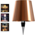 Wireless Bottle Lamp for Any Type of Bottle - LED Bottle Lamp for Indoor & Outdoor, 100% Waterproof, Adjustable Brightness and Light Temperature 3000-6000K, Wireless & Rechargeable (Rose Gold)
