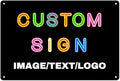 Custom Signs Outdoor Metal Sign - 12 x 8 Customized Personalized Aluminum for Office, Home, Business, Decor, Road Signs, Rust-Proof (No Text Box)