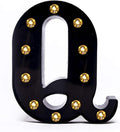 Foaky Black LED Marquee Number Lights Sign Light Up Marquee Number Lights Sign for Night Light Wedding Birthday Party Battery Powered Christmas Lamp Home Bar Decoration
