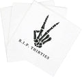 SharkBliss RIP Thirties Cocktail Napkins, 100 Pack RIP Thirties Death to My 30s Dirty 40 Birthday Paper Cocktail Beverage Napkins in Bulk for 40th Birthday | 2-Ply, 5x5" (RIP Thirties Napkins)