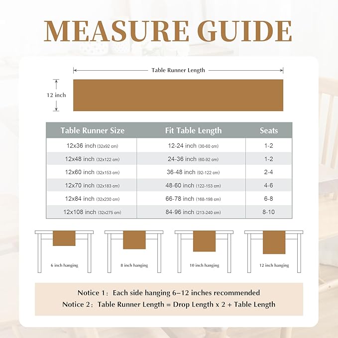 2 Pack White Small Short Table Runner 12 x 24 Inch Solid Color Runners Coffee Table Dresser for Daily Party Home Decoration