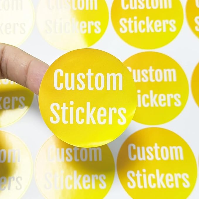 100-500 Custom Stickers Personalized Labels, Customized Stickers with Any Image Logo and Text. Custom Stickers for Business Logo Labels,etc. (Rectangle,5X2 Inch)