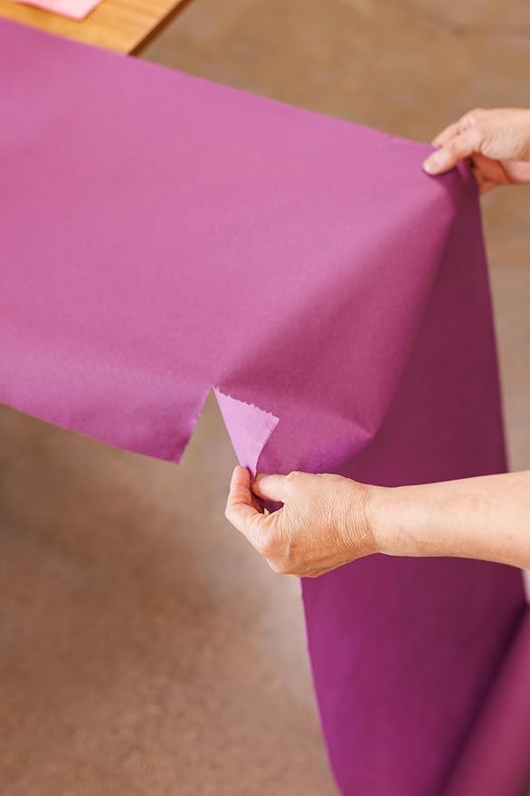 AH American Homestead Paper Dining Table Runner for Party 78 ft = 20 Perforated Table Runners 16” x 48”- Strong, Absorbent, Disposable Linen-Like Table Cover Roll (Mustard Gold)