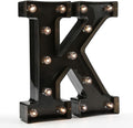 OYCBUZO Light Up Black Alphabet Marquee Letters Sign LED Marquee Number Lights Sign for Night Light Home Bar Christmas Lamp Birthday Party Wedding Decoration K