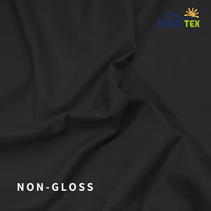 ISSUNTEX 10X12 ft Background Muslin Backdrop, Photo Studio, Collapsible High Density Screen for Video Photography and Television-Black