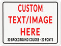 Custom Sign Personalized Custom Metal Sign, Customize For Office, Business, Workplace, Office, Home, Delivery Signs 12x16