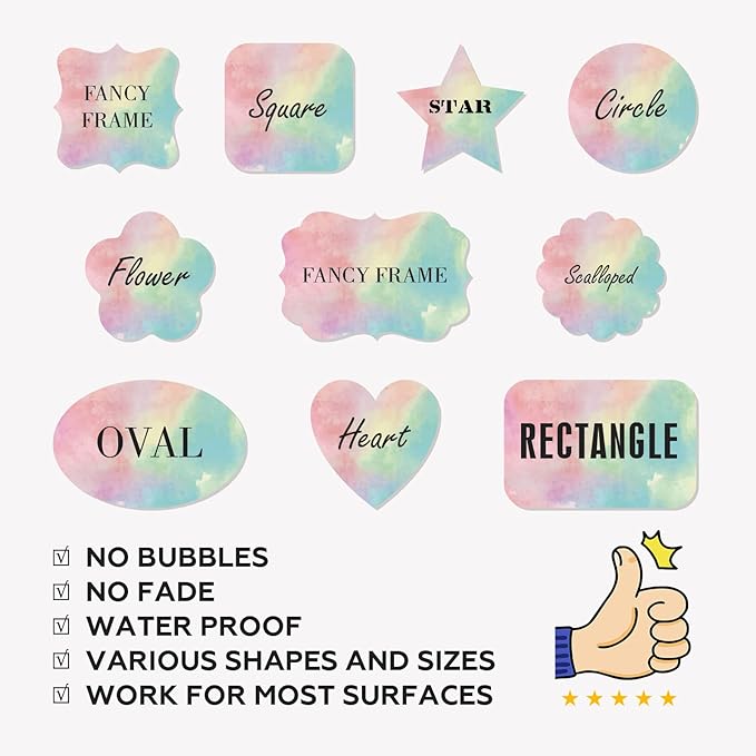 Custom Stickers - Personalized Labels, Circle, 5.5"x5.5", 100 Count, Vinyl, Waterproof, Business & Personal Use