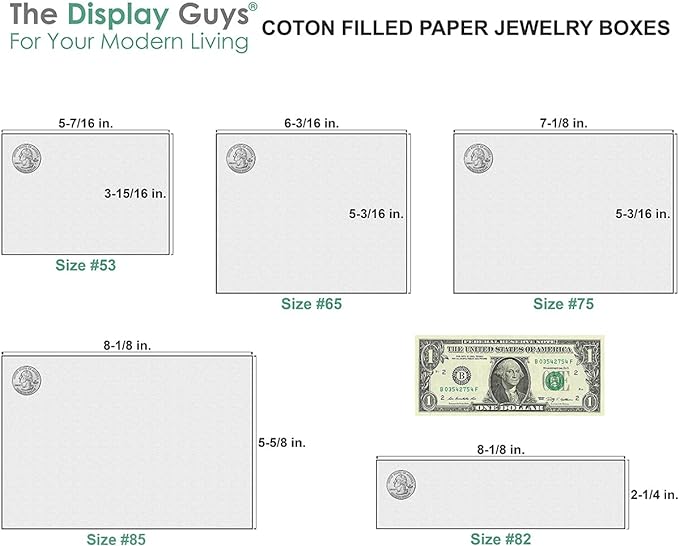 TheDisplayGuys - 25-Pack #53 Kraft Paper Cardboard Gift Boxes/Jewelry Cases w. Cotton Padding & Lid - Mustard Yellow - (5.4" x 3.9" x 1.0")