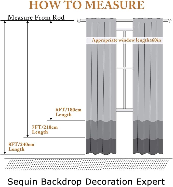 ShinyBeauty Sparkle Backdrop Curtain Ivory 2 Panels Set Sequin Photo Backdrop 2FTx8FT Sequin Backdrop Curtain Pack of 2-1220S