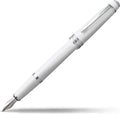 Cross Bailey Light Refillable Fountain Presented in a Everyday Gift Box - Medium Point, Black Ink, Polished White