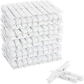 Juvale Wooden Clothespins - Outdoor Drying & Heavy-Duty Clothes Pins - White Clothespins for Home Decor & Photo Clips - Craft Projects & Wood Clips - Pack of 100, White, 4 in