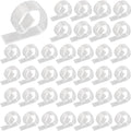 36PCS Transparent Clear Tablecloth Clips, Plastic Table Cloth Clips，Windproof Table Cover Holder Clamps，Table Cloth Holder for Christmas Home Wedding Party Indoor Outdoor Camping Picnic (36)
