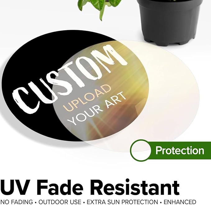 Custom Stickers for Weddings, Birthdays & Businesses - Personalized Labels with Your Logo - Waterproof, Fade and Heat Resistant - Pack of 100-1000 (Custom Image, 2.5 Inch)