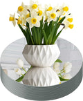 Round Mirror Centerpieces, 12" Round Glass Mirror Centerpieces for Tables for Wedding Decorations, Parties, Baby Shower Party, Glass Candle Trays