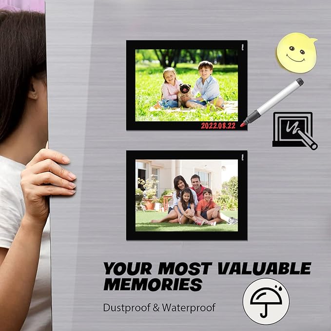 Magnetic Picture Frames for Refrigerator (4"X6",30 Pack),Magnet Photo Frame Pockets/Greeting Card Sleeve,Decorations for Lockers