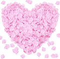 1000Pieces Rose Petals, Artificial Flower Petals Fake Rose Petals Silk Red Rose Petals for Romantic Night,Wedding,Proposal Anniversary Flower Decorations (Light Pink)