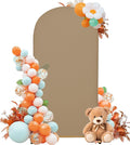 Wedding Arch Cover 4FT Arch Backdrop Cover Spandex Fitted Arch Cover for Round Top Chiara Backdrop Stand Covers for Wedding Birthday Party Baby Shower Banquet Ceremony Decoration