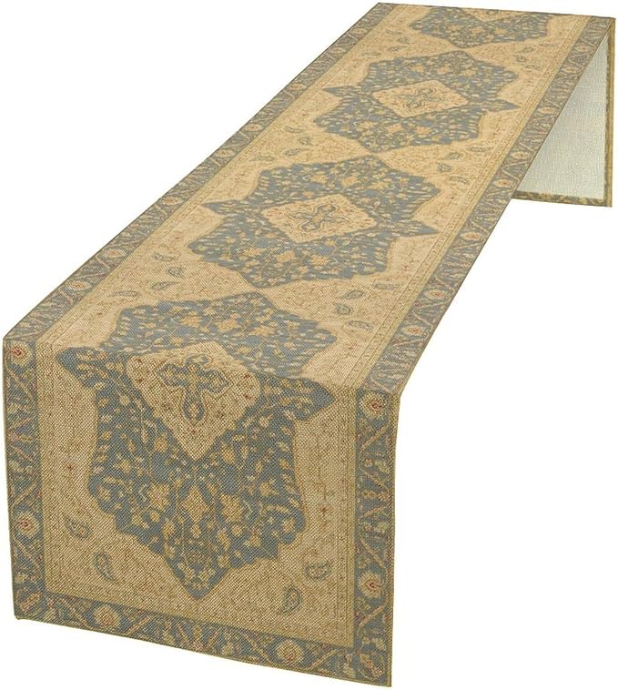 Boho Table Runner,Vintage Geometric Traditional Textured Rustic Farmhouse Bohemia for Home Farmhouse Kitchen Table Dining Coffee Room Garden Party Wedding Decor 13x90in