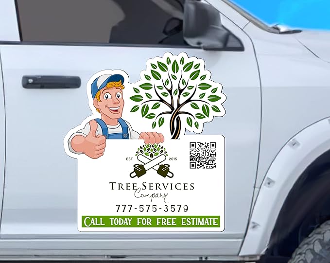 Custom Car Magnet Sign | Personalized Logo for Your Car Van Truck | Advertise Your Business | Large Size |Professionally Printed