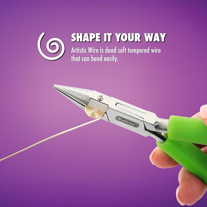 Artistic Wire, 22 Gauge Silver Plated Tarnish Resistant Colored Copper Craft Wire, Silver Blue, 10 yd