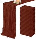 20 Pack Terracotta Cheesecloth Table Runner 10FT Boho Rustic Cheese Cloth Table Runner for Wedding 20 x 120 Inch Long Bridal Shower Baby Shower Gauze Fabric Sheer Birthday Party Table Decorations