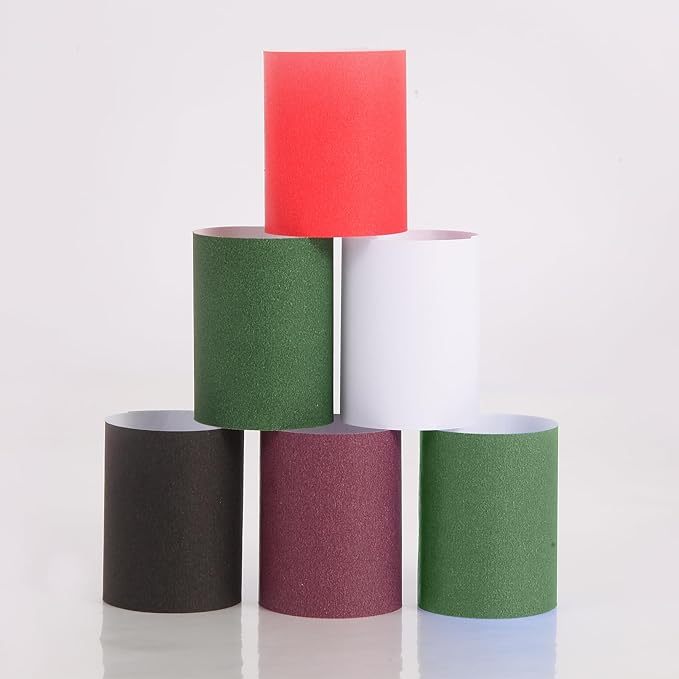 2500pcs Self-Adhesive Napkin Bands & Silverware Wraps, 5 Colors (Burgundy/Red/White/Black/Hunter Green) – Thickened Napkin Rings for Weddings, Restaurants, Party Decor