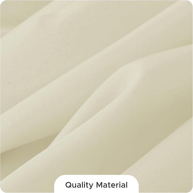 Fitable 8 Pack Rectangle Tablecloths: Stain Resistant Wrinkle Free Fabric Table Clothes, Washable Reusable Polyester Table Covers for Wedding Party Birthday Banquet Reception(Ivory, 60x102 Inch)