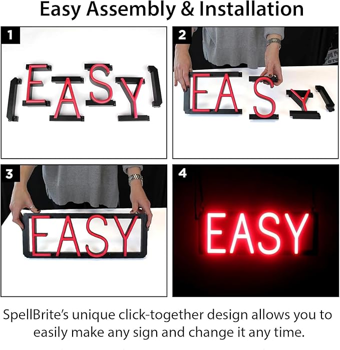 SpellBrite TO-GO BEER Sign | Beer-Related Sign with Neon Look, Blue LED Light Source | 19.8" x 15.0"