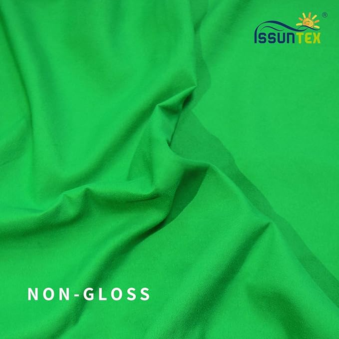 ISSUNTEX 5X7 ft Background Muslin Backdrop, Photo Studio, Collapsible High Density Screen for Video Photography and Television-Green