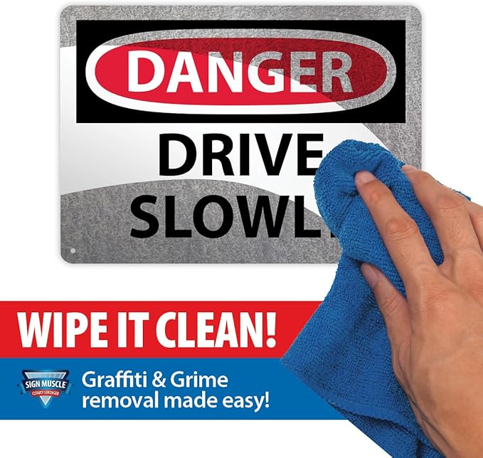Custom OSHA Style Warning Sign 10" x 14" Plastic Sign, Customizable "Your Text Here", by AccuformNMC Made in USA