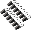 JANYUN 120 Pack Clip Hook Set Stainless Curtain Clips for Curtain Photos Home Decoration Art Craft Dispaly Hang Clip (Black)