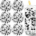 50 PCS Artificial Pearl String Beads - 10+5mm Black Floating Beads for Centerpieces, Vase Fillers, Wedding, Birthday Party, and Candle Decor