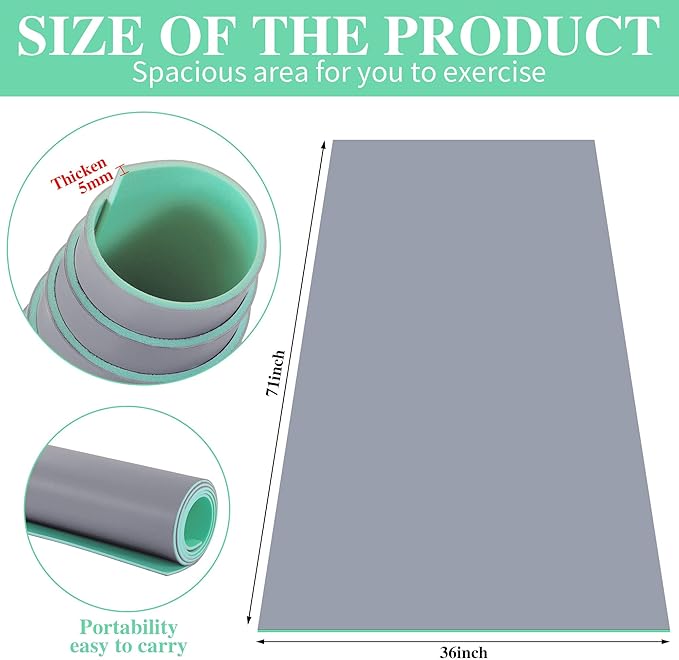 BALAPET Dance Floor Ballet Dance Floor Heavy-Duty 5MM Thick PVC Practice Floor for Ballet, Tap, Jazz, and Pop Portable and Non-Slip Dance Flooring for Adults and Kids