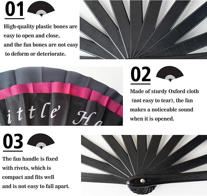 Custom Fans with Your Photo/Text - 13 Inch Personalized Folding Hand Fan for Line Dancing, Weddings, Parties | Decorative Gift for Women, Church Events & Dance Performances (150, 10 Inch)