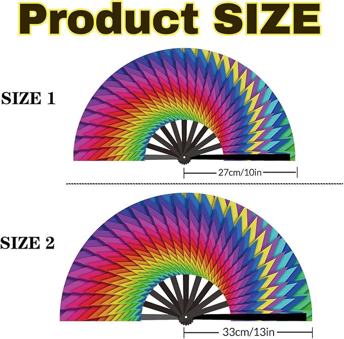 Custom Fans with Your Photo/Text - 13 Inch Personalized Folding Hand Fan for Line Dancing, Weddings, Parties | Decorative Gift for Women, Church Events & Dance Performances (30, 10 Inch)