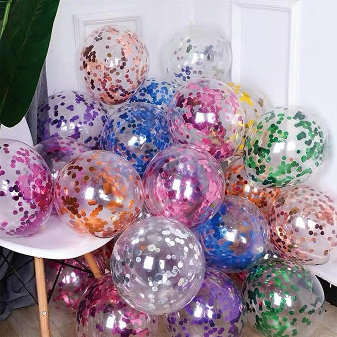 Multicolor Metallic Foil Confetti(0.59 inch) Round Dots Glitter Rainbow Table Confetti for Party Wedding Decorations,2.11 OZ per pack