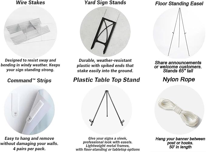 Welcome Wedding Signs, Modern Dusty Blue Wedding Sign Decorations Signage 12" X 18" (Small), 27" (Medium), 36" (Large), Plastic, Modern, Pole Mount, Weather