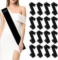 Blank Sash 16 PCS Sashes DIY Satin Sash Chair Sashes Scout Sash President Sash Senior Sash Scout Sash Wedding Party Sash