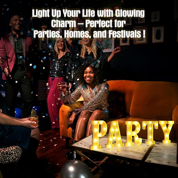 Light Up Letters W,LED Sign Marquee Letters 26 Alphabet for Party Birthday Name,Wedding,Christmas Decorations,Personalized Name Sign Letter for Centerpieces Table and Wall Decor