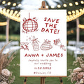 Personalized Funny Wedding Welcome Sign for Weddings, Bridal Party, Engagement, Custom Wedding Plaque for Bride & Groom, Welcome Board Reception Sign, Corrugated Plastic H Stake