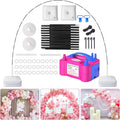 Chamvis Balloon Arch Kit and Electric Balloon Pump, 7.4ft Balloon Arch Stand with Base - for Wedding Baby Shower Birthday Party Decorations