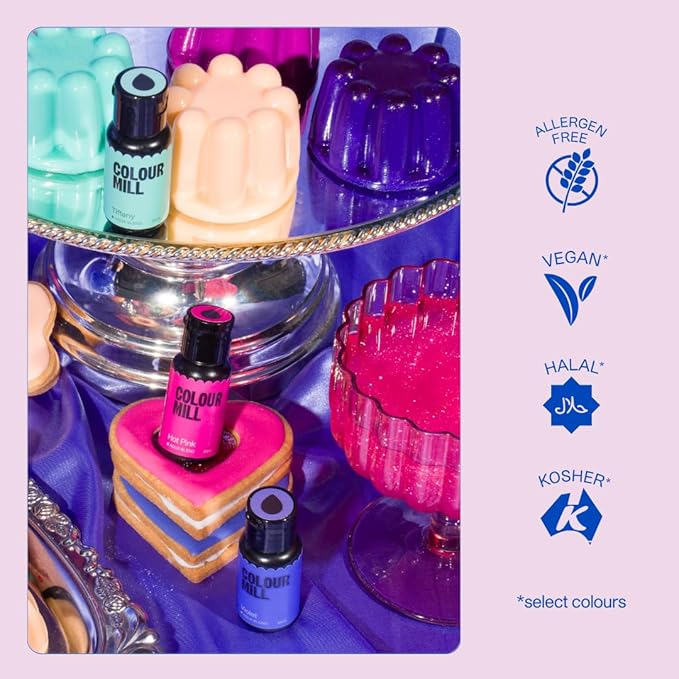 Colour Mill Aqua Blend Water-Based Food Coloring, 20 Milliliters Candy