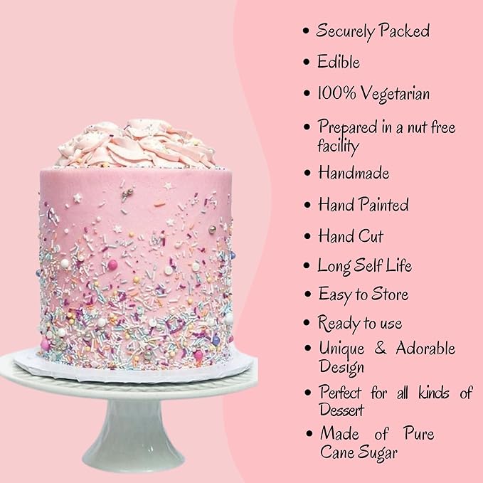 Confect Sprinkles- Red Carpet Glam Cake Decorating Sprinkles – Edible Black, White & Champagne Gold Dragees, Gold & Black Jimmies Mix – Sprinkle Mix for Cakes, Cupcakes, Cookies & Dessert Decoration- Vegan, Gluten-Free, Nut-Free, Soy-Free, Dairy-Free, ...